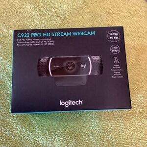 Logitech C922 Pro HD Stream Webcam - Black NEW SEALED BOX​​​